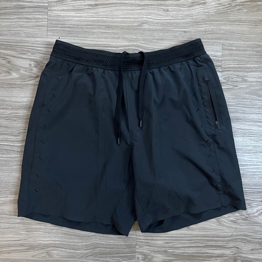 Ten Thousand Interval Shorts Mens Black 7 Inch Inseam Athletic Gym HIIT Training